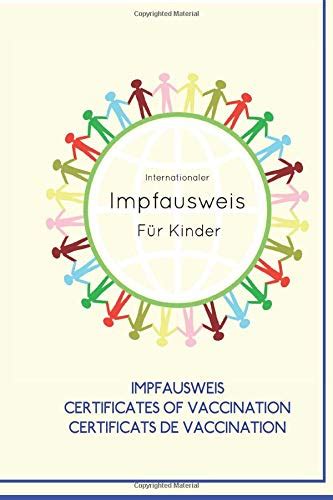 Internationaler Impfausweis F R Kinder Impfpass Internationales