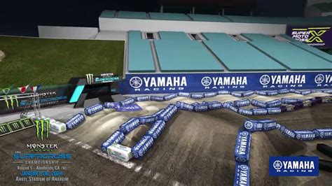 Yamaha Animated Track Map Anaheim Supermotocross