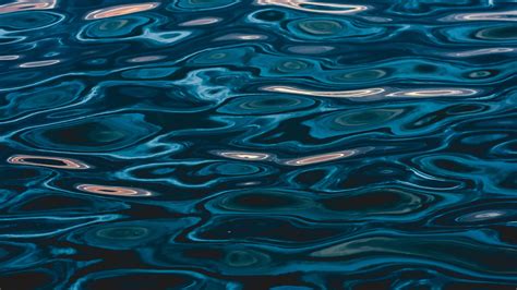 sea, water, ripples, waves, circles, 4k HD Wallpaper