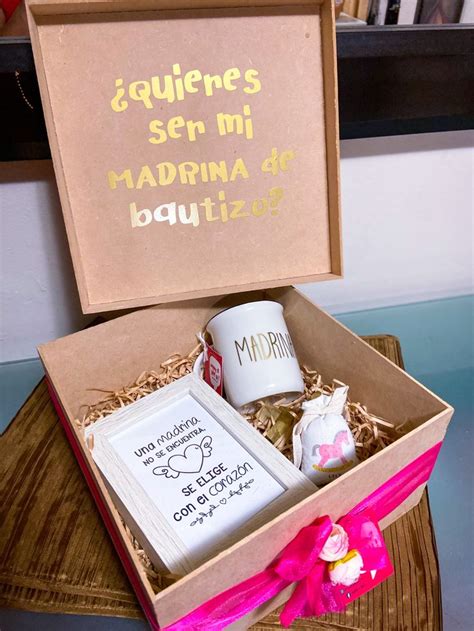 Caja Para Madrina De Bautizo Regalos Para Madrinas Pedir A Alguien