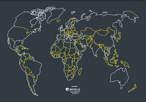 Mapa Mudo Mapamundi Planisferio Impreso En Material Sint Tico