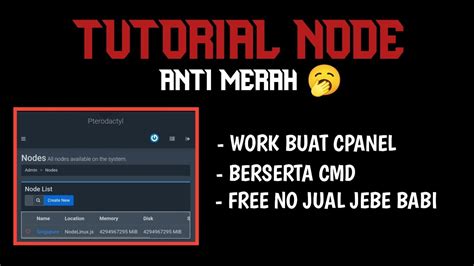 Cara Atasi Domain Node Merah Tutorial Install Panel Pterodactly