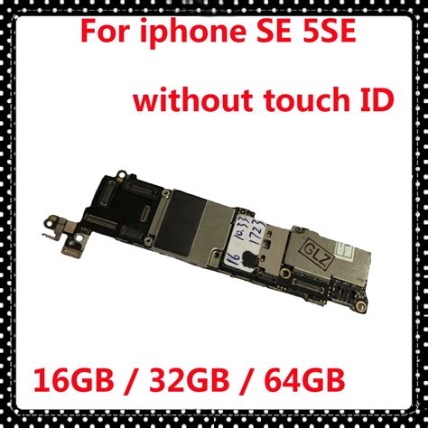 16gb 32gb 64gb Original For Iphone SE Motherboard Without Touch ID