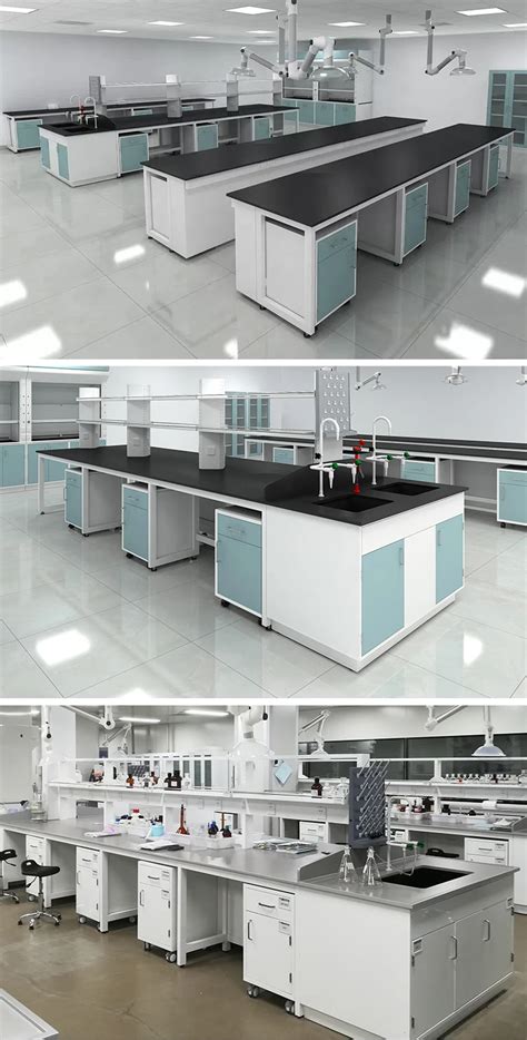 Factory Classroom Laboratory Furniture Bench Tops Lab Table Stainless