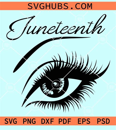 Juneteenth Eye Svg Juneteenth Svg Black History SVG Black Power SVG