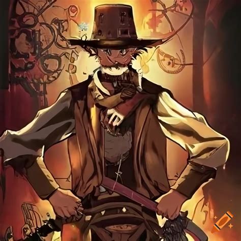 Poster Of A Steampunk Wild West Outlaw Gang On Craiyon