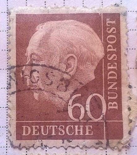 Germany Stamps Prof Dr Theodor Heuss Pfennig Ebay