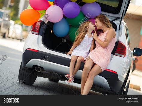 Mom Daughter Car Image And Photo Free Trial Bigstock