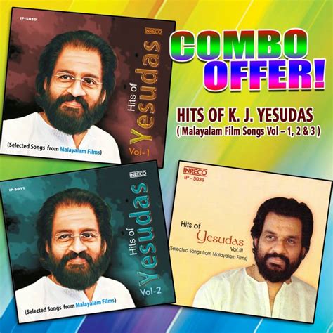 Hits Of Kj Yesudas Vol 12 And 3 Malayalam Film Songs Audio Cd Limited Edition Price In India