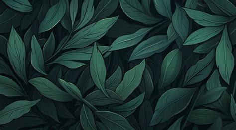 Premium Photo The Forest Of Leaves Wallpaper In The Style Of Flat