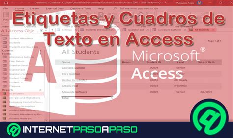 Ventana Principal De Microsoft Access Qu Es Secciones