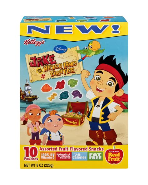 Kellogg S Disney Jake And The Never Land Pirates Assorted Fruit Snacks