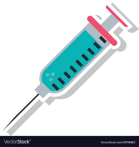 Medical Injection Icon Design Royalty Free Vector Image