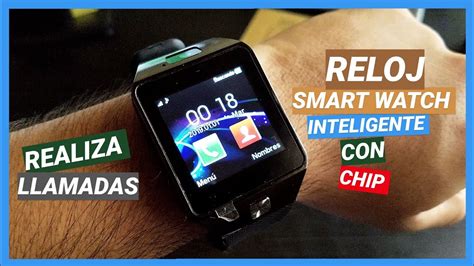 Smartwatch Dz Reloj Inteligente Llamadas Con Chip Youtube