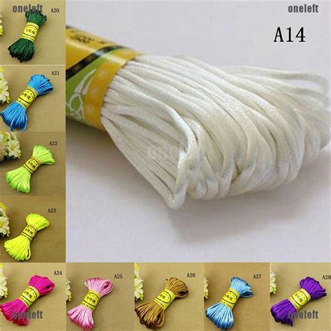 Jak 10Meter Chinese Knot Satin Nylon Braided Cord Macrame Beading