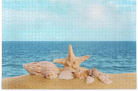 Dreamtimes Summer Beach Starfish Seashell Jigsaw Puzzles For Adults