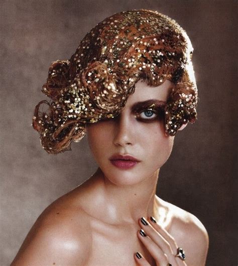 Inspiration Gold Hair Glitter Hair Editorial Hair