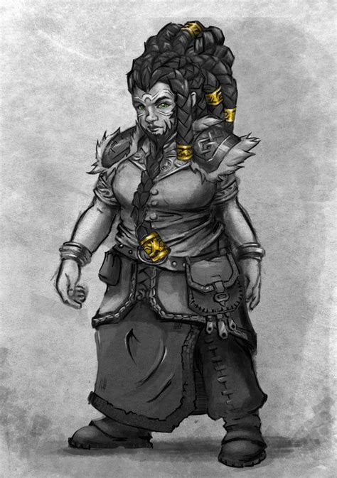 Strong Fantasy Dwarf Female Dwarf Dungeons And Dragons Characters