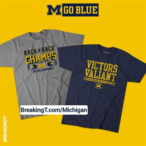 Celebrate Michigans Big Ten Championship With ‘back To Back Merch