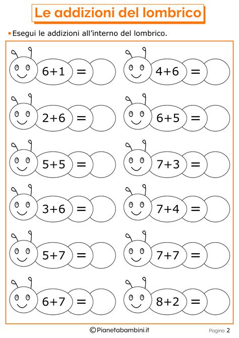 Giochi Con Le Addizioni Per La Classe Prima Da Stampare Pianetabambini It