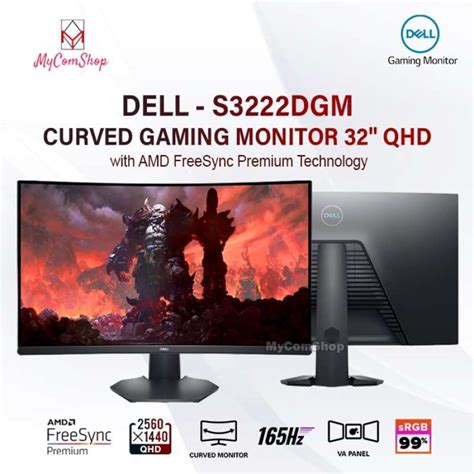 Jual Dell Curved Gaming Monitor 32 Qhd 165hz Amd Freesync Va S3222dgm