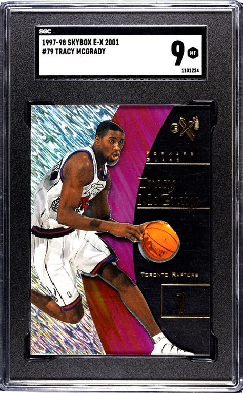 1997 98 Skybox E X 2001 79 Tracy McGrady SGC 9 MINT RC EBay