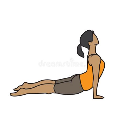 Bhujangasana Vector Illustration Decorative Design Stock Vector