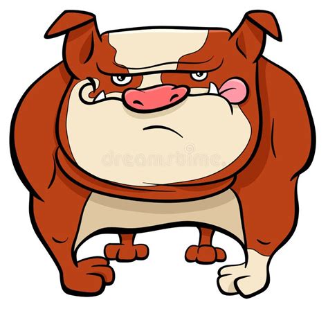 Bulldog Dog Cartoon Animal Character Stock Vector Illustration Of