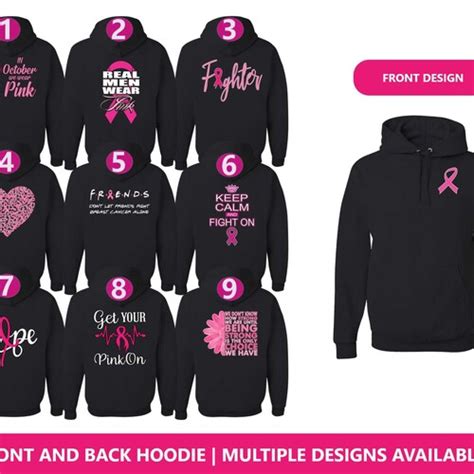 Breast Cancer Awareness Hoodie Sweatshirt Cancer Survivor Etsy