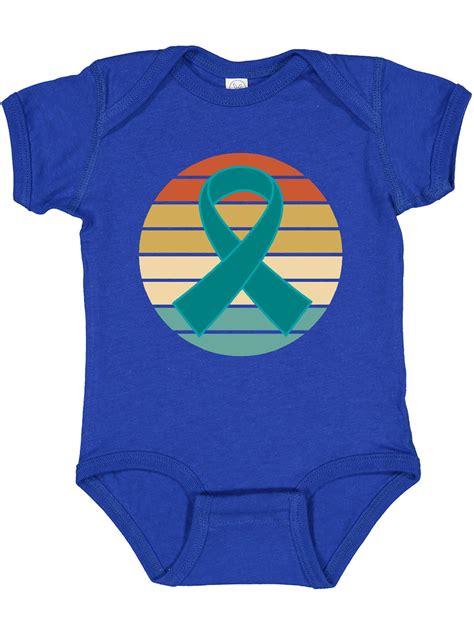 Inktastic Ovarian Cancer Pcos Ribbon T Baby Boy Or Baby Girl