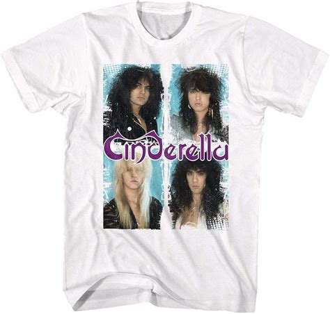 Cinderella Rock Band Boxed In Adult T Shirt Tee | Kitilan