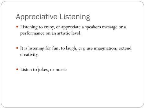 Appreciative listening - twistedgerty