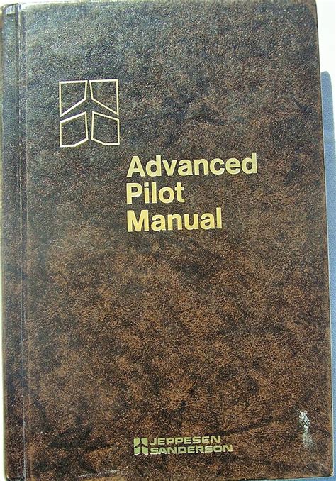 Advanced Pilot Manual Sanderson Jeppesen 9780884871019 Amazon