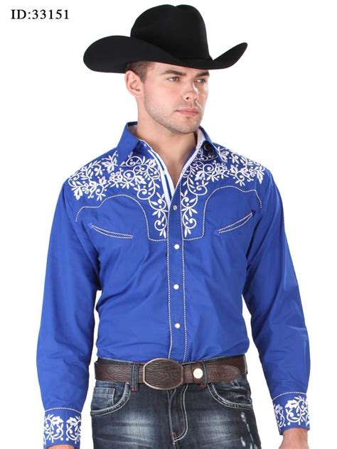 33151 Camisa Vaquera Caballero El Senor De Los Cielos 65 Polyester 35