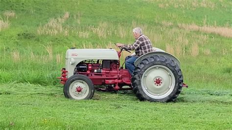 1952 Ford 8n With Dearborn Sicklebar Mower Youtube