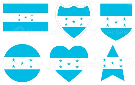 Honduras Flag Shape Set Flag Of Honduras Set 25863269 PNG