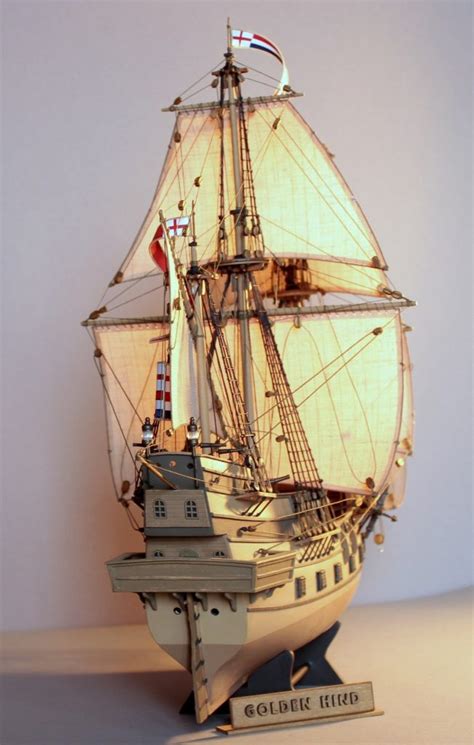 Galeon Golden Hind 1577 r StatkiHistoryczne pl Modele żaglowców