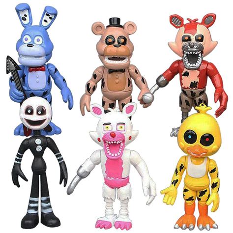 Kit Bonecos Animatronics Five Nights At Freddy S Nightmare Submarino