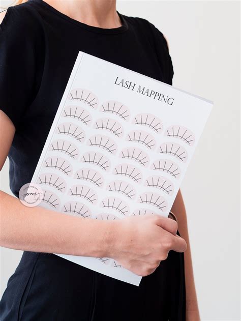 Lash Map Sheets Printable Lash Mapping Sheets Eyelash Etsy España Etsy Planificador