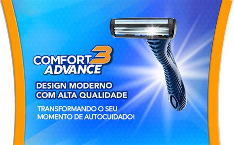 Bic Aparelho De Barbear Comfort Advance Pele Normal Azul L Minas