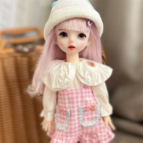 1 6 BJD Doll With Face Makeup Full Set Outfit 12 Girl Doll DIY Toys