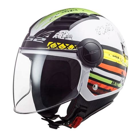 Ls Of Airflow Ronnie Blanco Brillante Verde Universo Moto