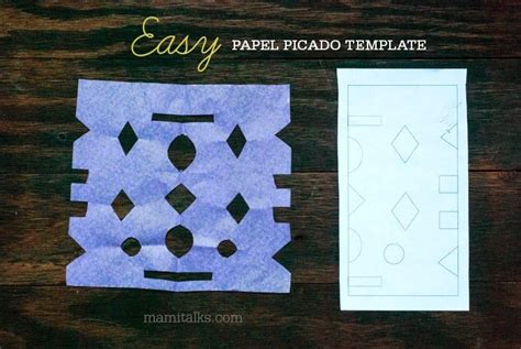 Papel Picado Templates Mami Talks™ Papel Picado Tissue Paper Crafts Papel Picado Banner