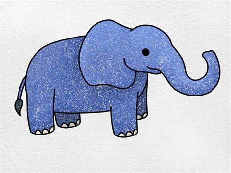 Cartoon Elephant Drawings