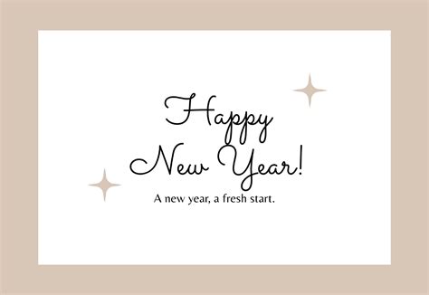 Free New Year Card Templates Editable And Printable