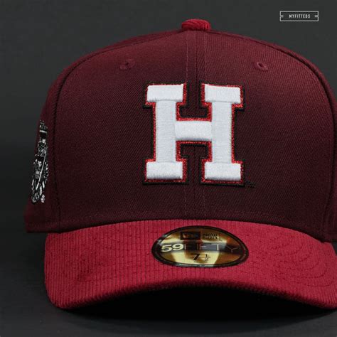 HARVARD UNIVERSITY HARVARD CRIMSON VERITAS SIDE PATCH NEW ERA FITTED C ...