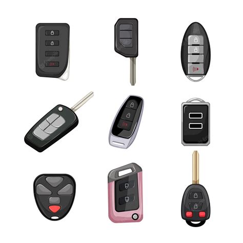 Premium Vector Car Key Set Cartoon Vector Illustration