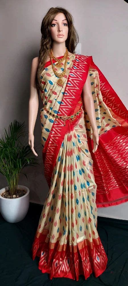 Pochampally Ikkat Pure Silk Saree Handwoven Pochampally Pure Pattu