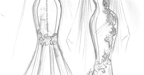 Boceto Vestido De Novia Del Diseñador Francisco Tamaral Modelo Ariadne ExposiciÓn Trajes De