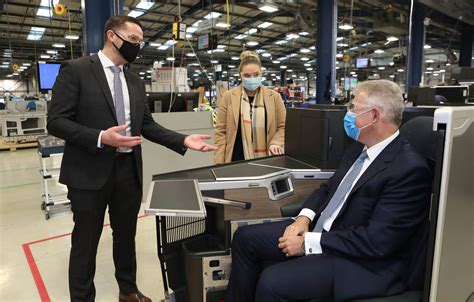 Secretary Of State For Northern Ireland Visits Collins Aerospace In